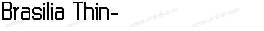 Brasilia Thin字体转换